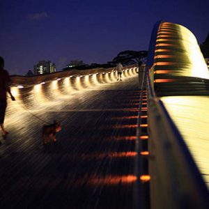Puente ondulado Henderson en Singapur