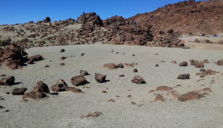 paisaje lunar en el teide