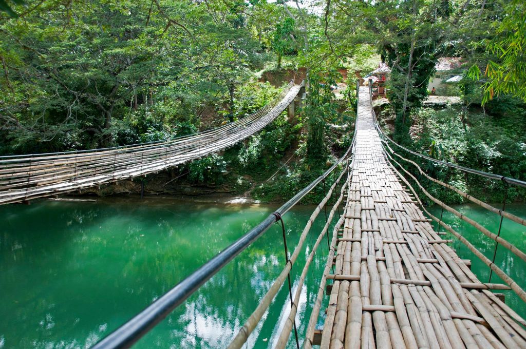 hanging-bridge-loboc-river-philippines